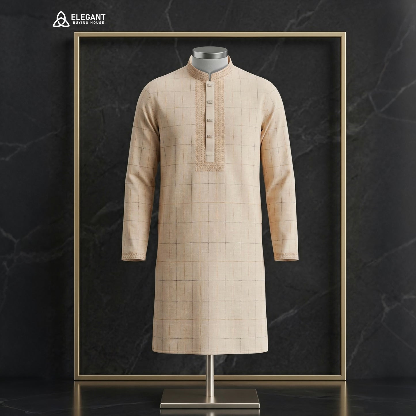 Classic Check Design Panjabi| CD-PG19