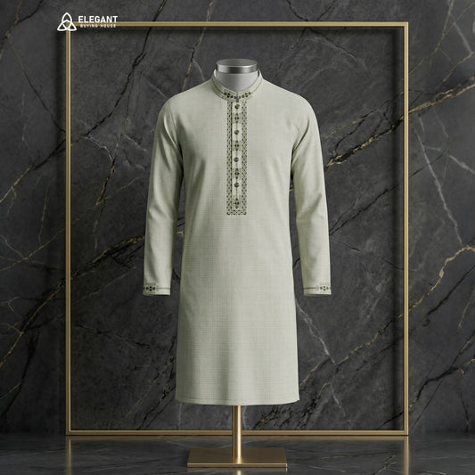Elegant Minimal Embroidered Panjabi| CD-PG34