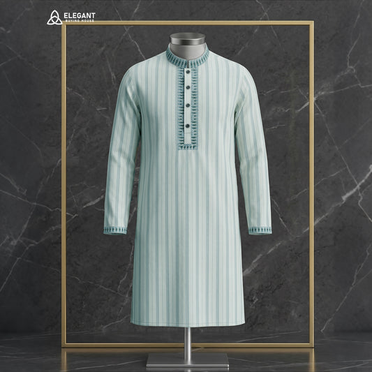 Elegant Striped Embroidered Panjabi| CD-PG38