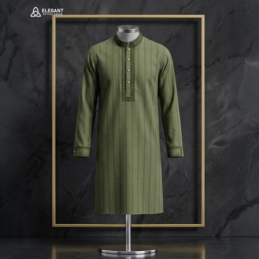 Classic Embroidered Elegance Panjabi| CD-PG41