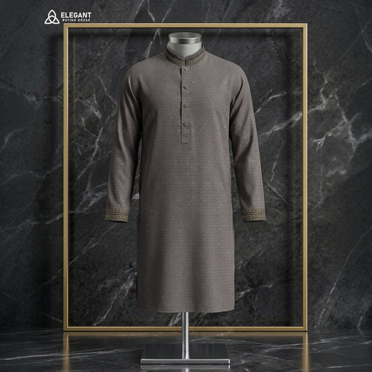 Refined Textured Embroidered Panjabi| CD-PG50