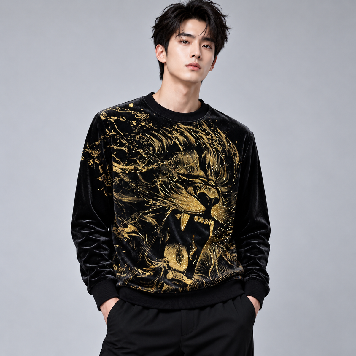 China Imported Signature Full Sleeve T-Shirt | Code-CHN8
