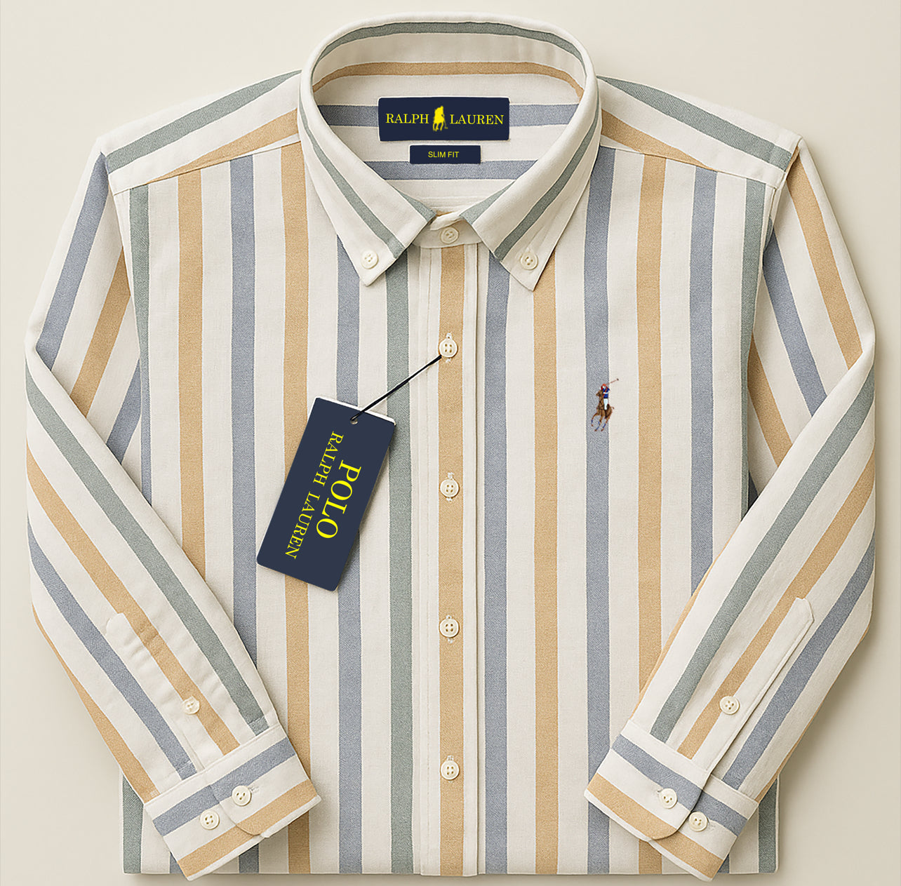 Premium Multi-Stripe Slim-Fit Shirt – Elegant & Trendy Design| CD-FM13