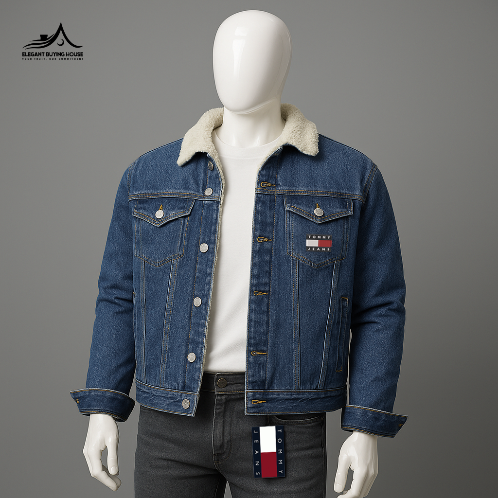 Premium Winter Sherpa-Lined Denim Jacket – Ultra Warm, Stylish & Durable | Code-SWP47