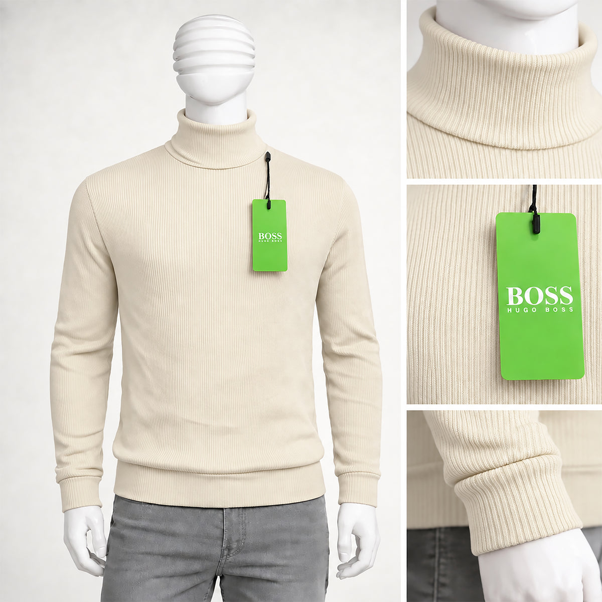 Men’s Classic High Neck Sweater | Code-WNT33