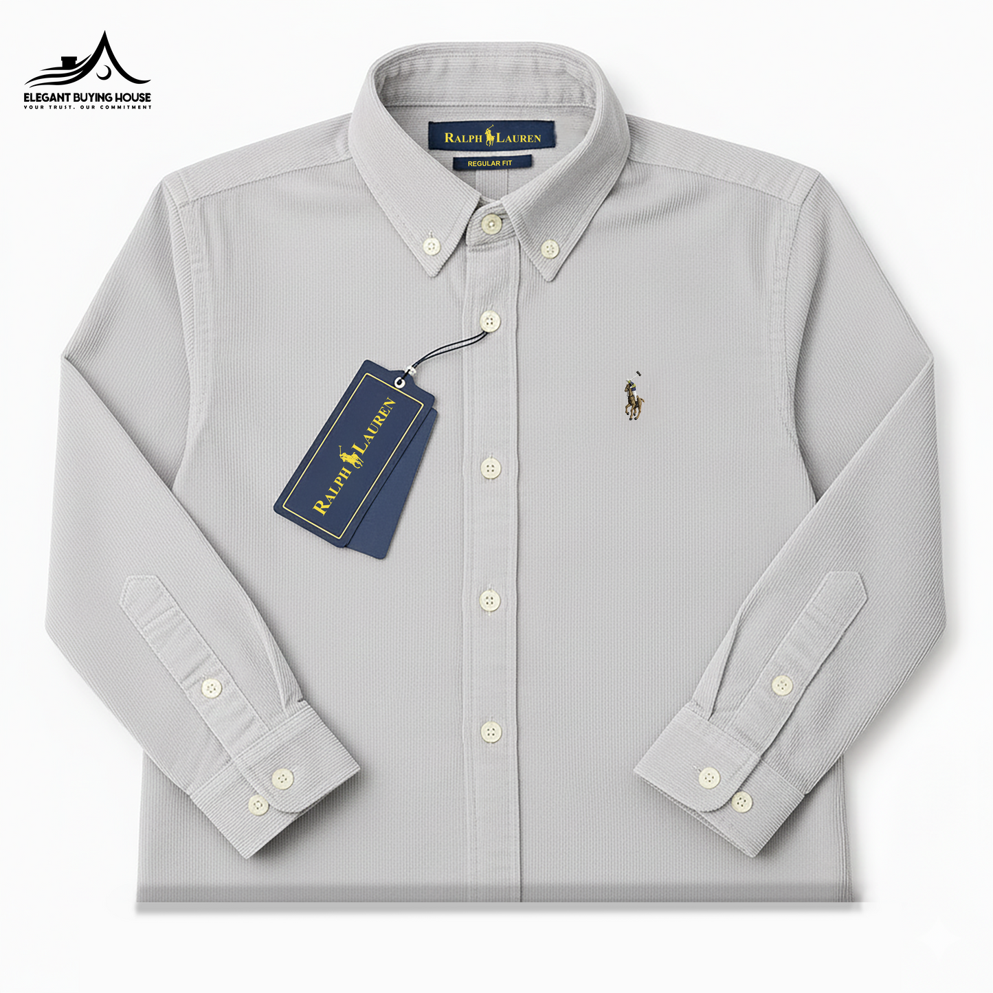 Premium Textured Button-Down Shirt – Classic Fit | All-Season Essential| CD-FM38