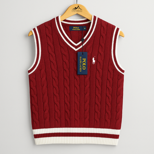 Classic Cable-Knit Sleeveless Sweater – Timeless Elegance in Every Stitch| Code-SWP18