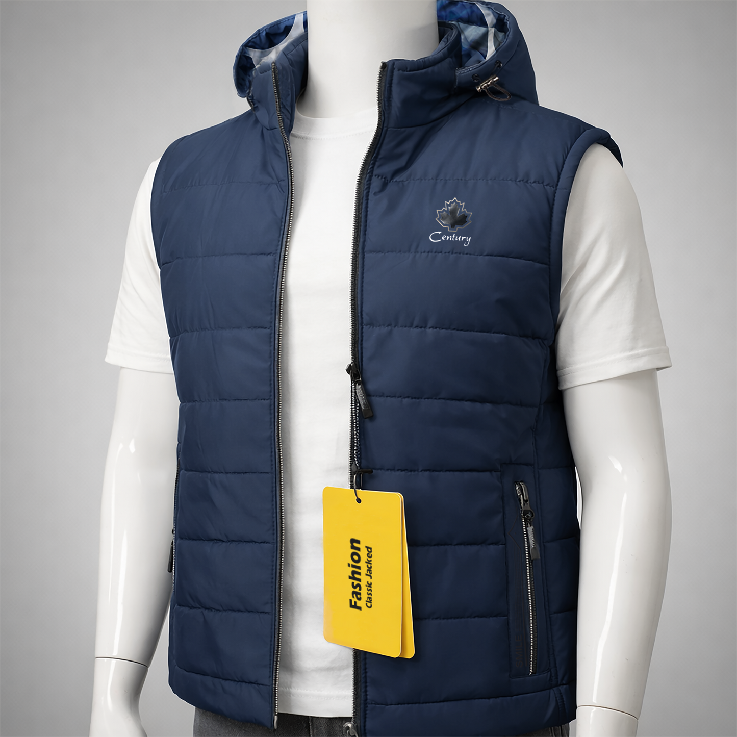 Men’s Hooded Puffer Vest Jacket – Warm, Stylish & Everyday Comfort| Code-SWP85