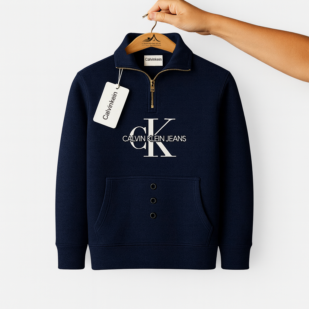 Premium Half-Zip Winter Sweatshirt – Ultra Soft | Warm | Stylish Fit (6 Colors)| Code-SWP49