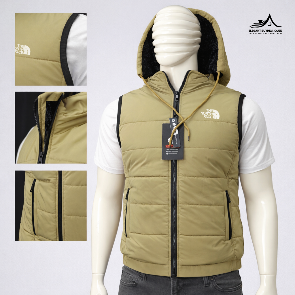 Men’s Sleeveless Hooded Winter Puffer Vest – Warm, Stylish & Lightweight| Code-SWP56