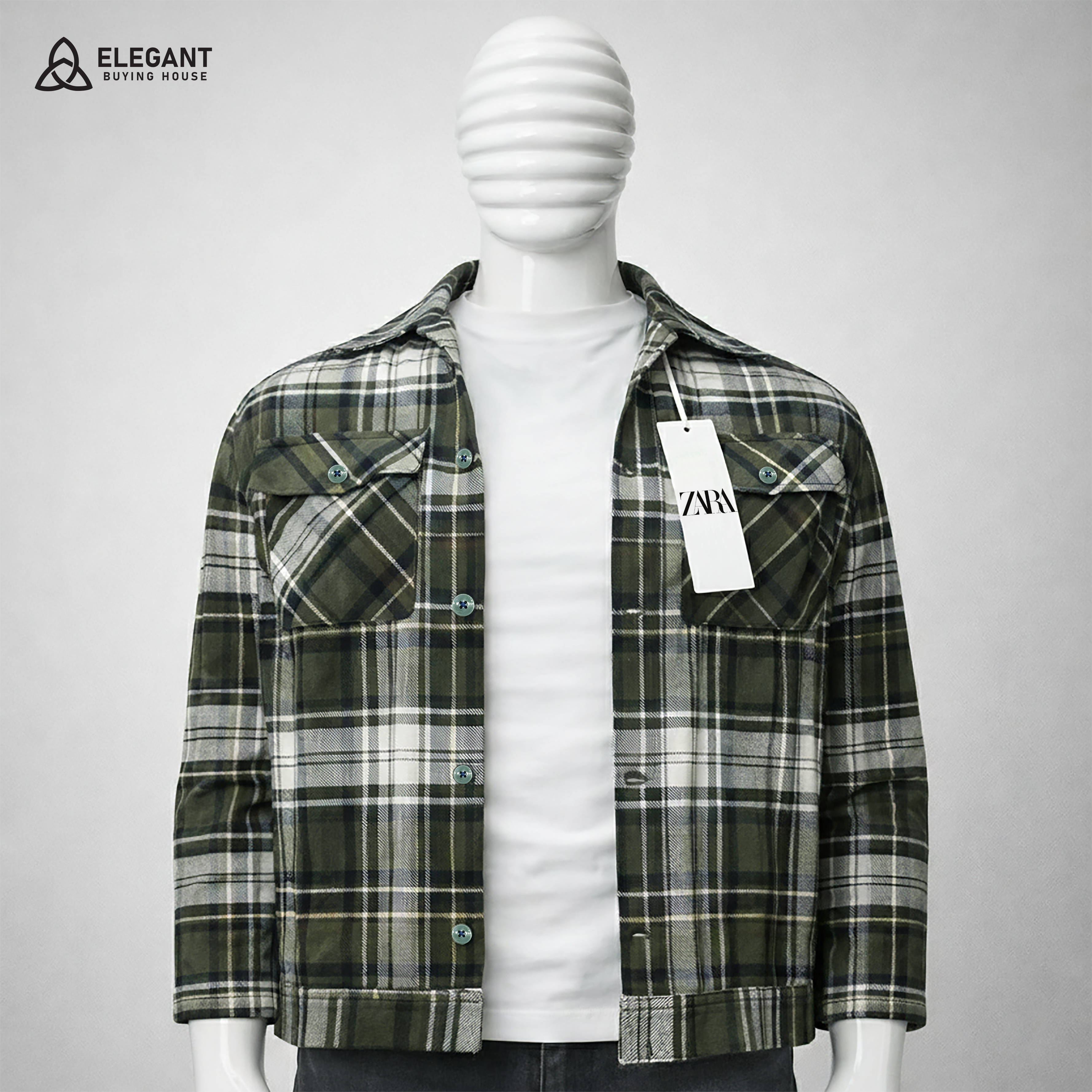Men’s Classic Check Shacket – Soft Feel & Smart Casual Look| Code-SWP97