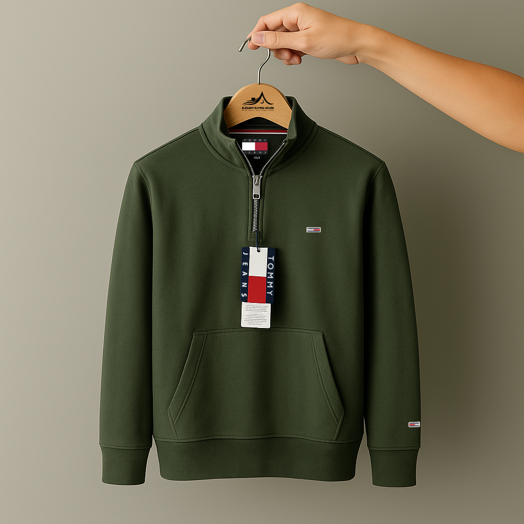 Premium Half-Zip Winter Sweatshirt – Ultra Soft, Warm & Stylish | Code-SWP44