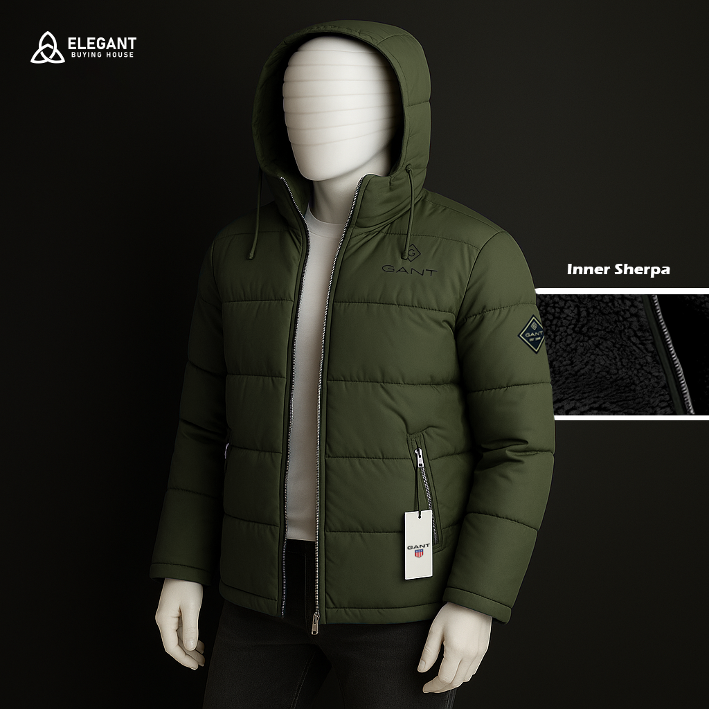 Men’s Hooded Puffer Jacket – Cozy Insulated Winter Outerwear| Code-SWP84