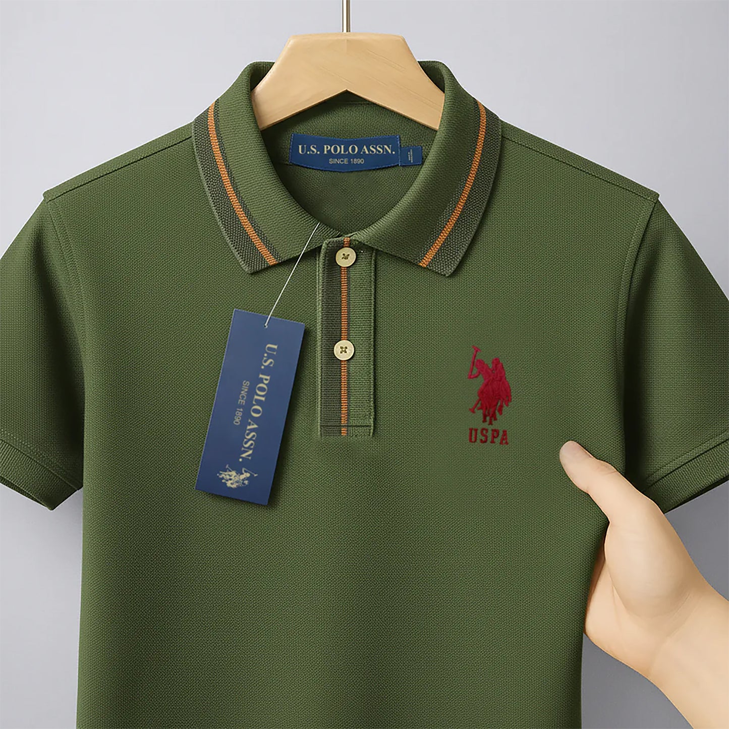 Signature Embroidered Polo T-shirt| CD-PZ63