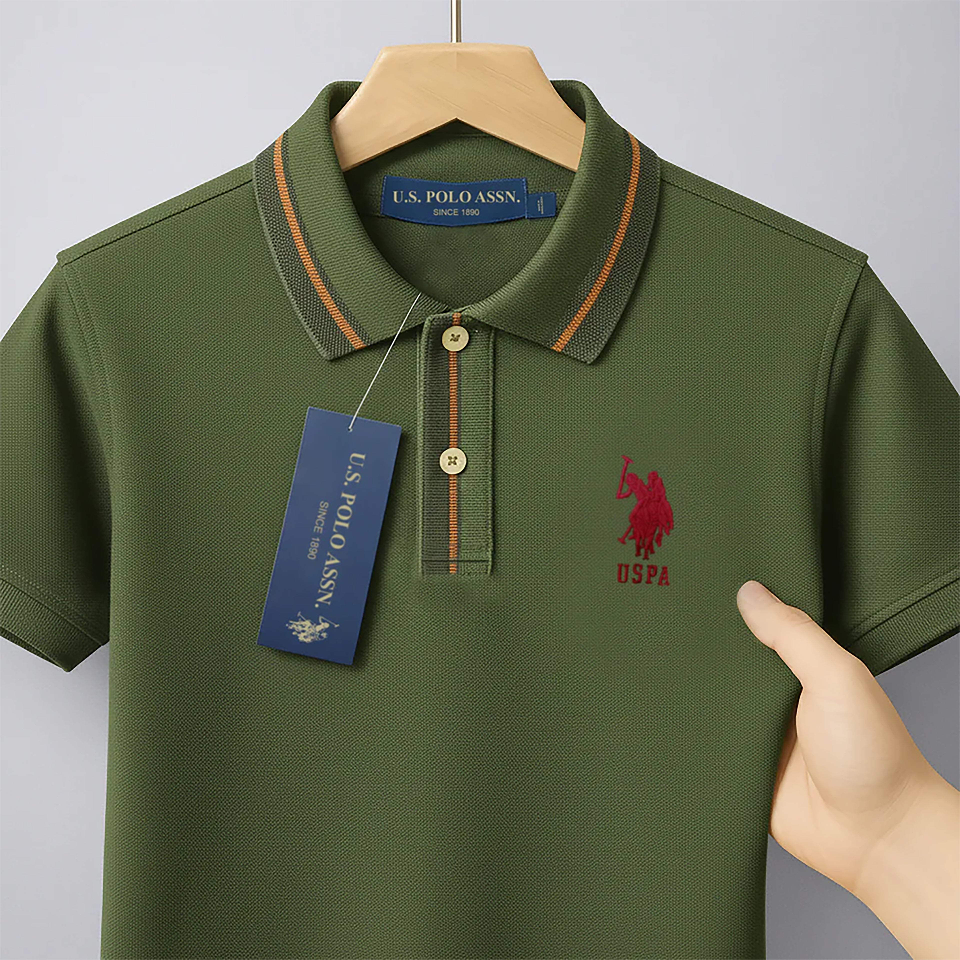 Signature Embroidered Polo T-shirt| CD-PZ63