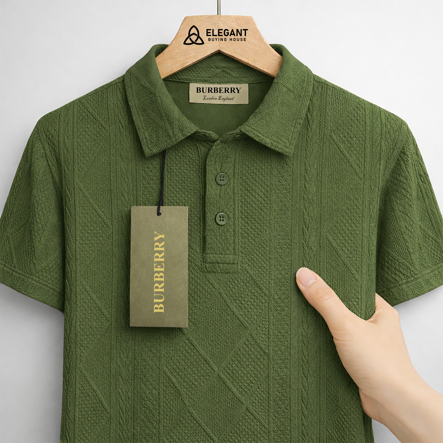 পুরুষদের জন্য ক্লাসিক টেক্সচার্ড পোলো শার্ট – আরামদায়ক এবং স্টাইলিশ ফিট | CD-MCP32