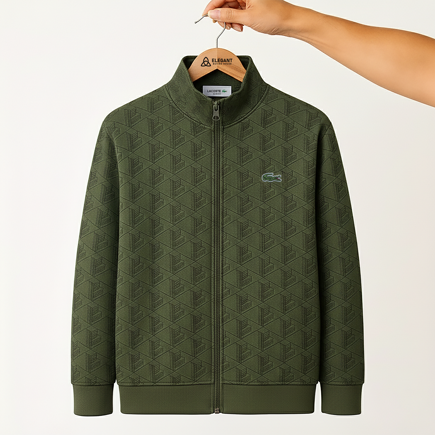 Men’s Premium Patterned Zip-Up Jacket – Stylish Casual & Winter Wear | Code-SWP79