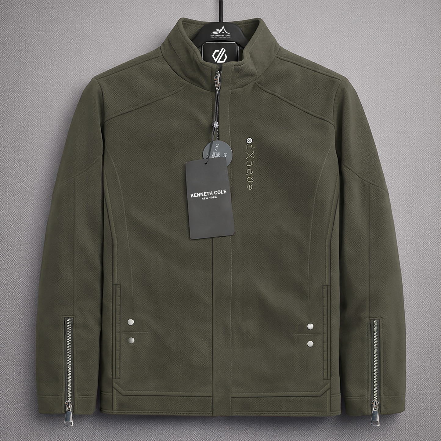 Men’s Imported Premium Leather Stand Collar Zipper Jacket – Modern Fit Stylish Outerwear | Code-SWP67