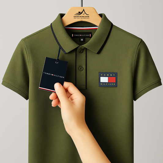 Premium Contrast-Trim Polo T-Shirt – Elevate Your Everyday Style| CD-MPP40