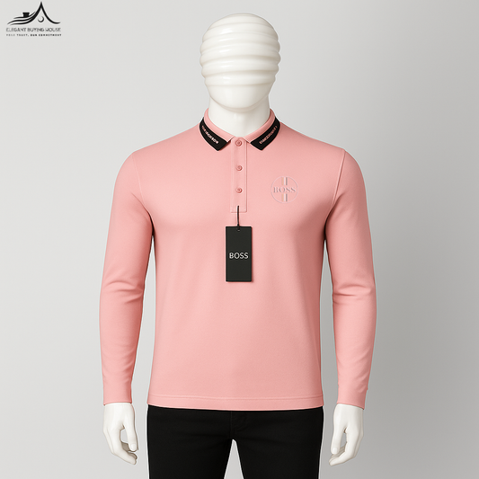 Men’s Premium Long Sleeve Polo Collection – Modern Fit, Elegant Colors| Code-SWP12