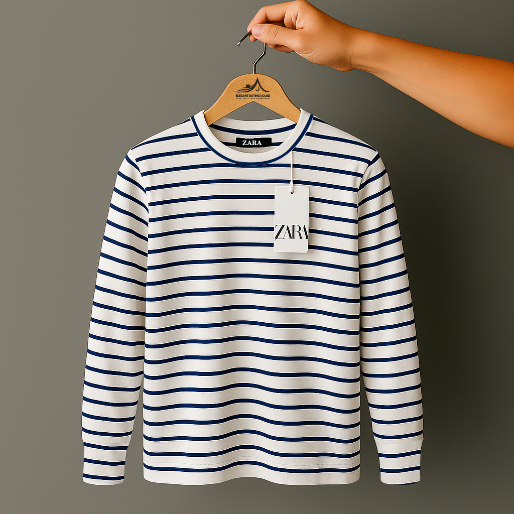 Classic Striped Long Sleeve – Effortless Style, Everyday Comfort| Code-SWP22