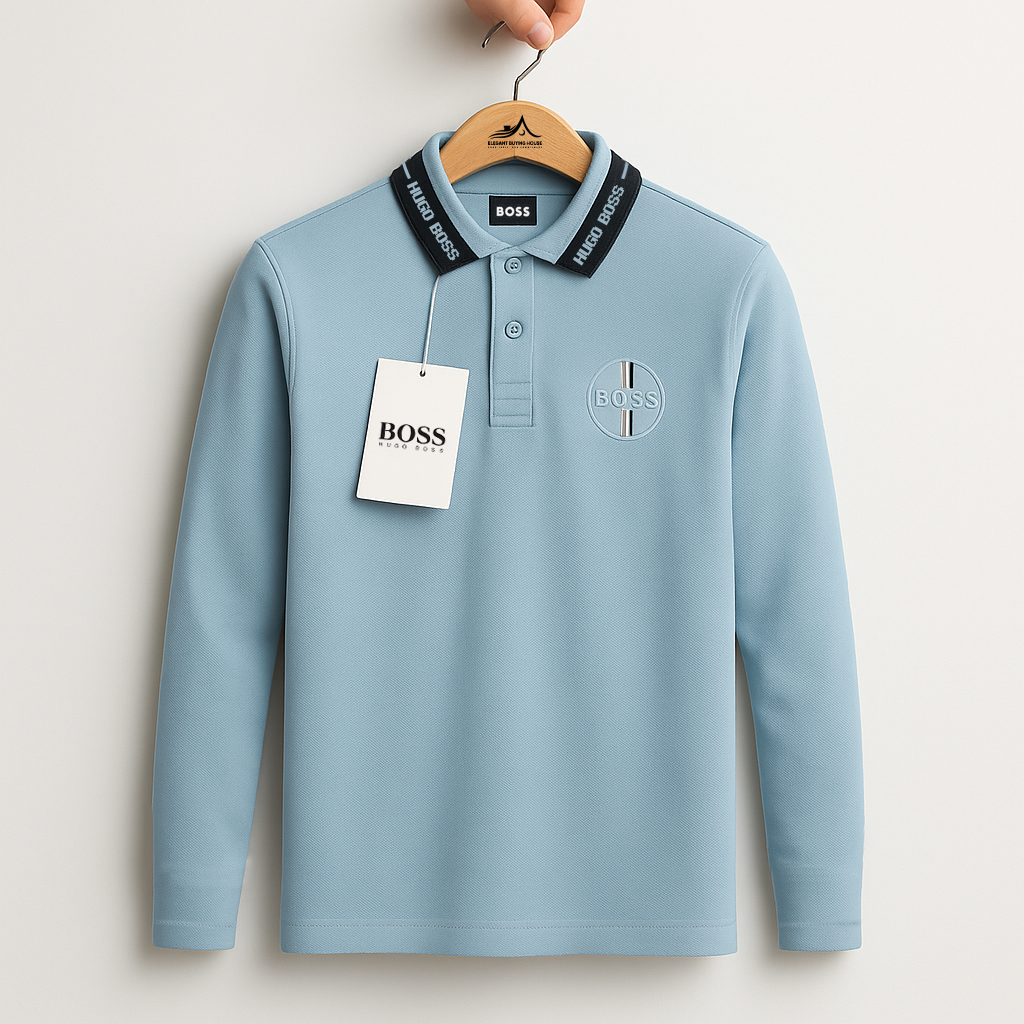 Men’s Premium Long Sleeve Polo Collection – Modern Fit, Elegant Colors| Code-SWP12