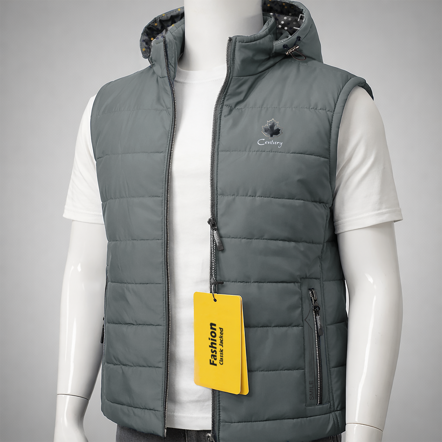 Men’s Hooded Puffer Vest Jacket – Warm, Stylish & Everyday Comfort| Code-SWP85