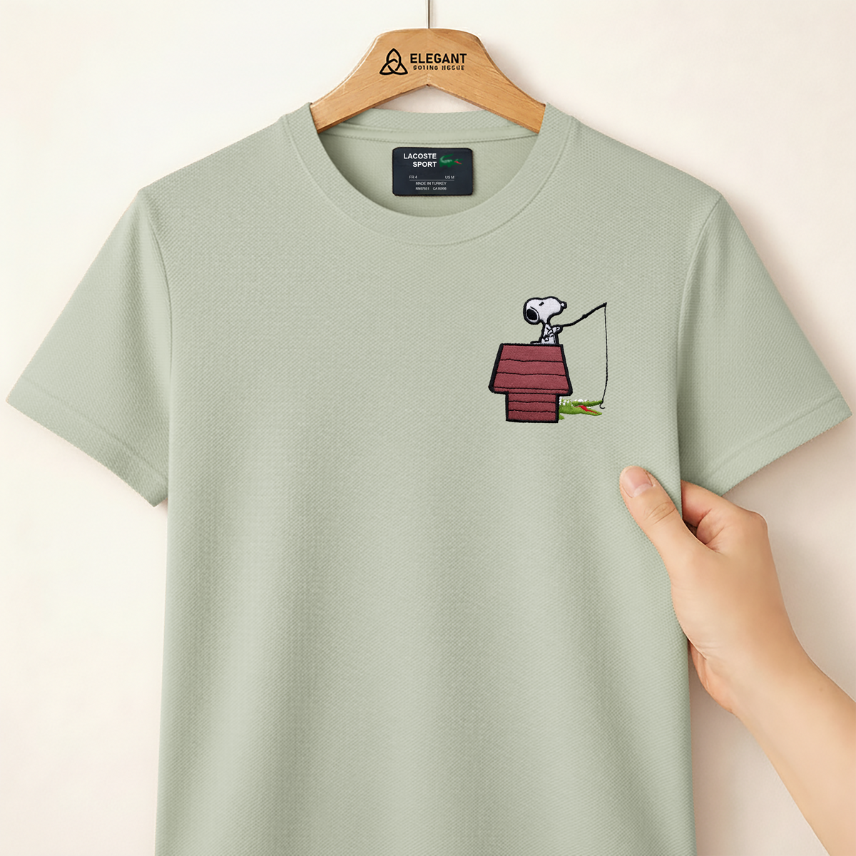 Premium Soft Cotton T-Shirt – Minimal Cartoon Embroidery Casual Fit| CD-MCP70