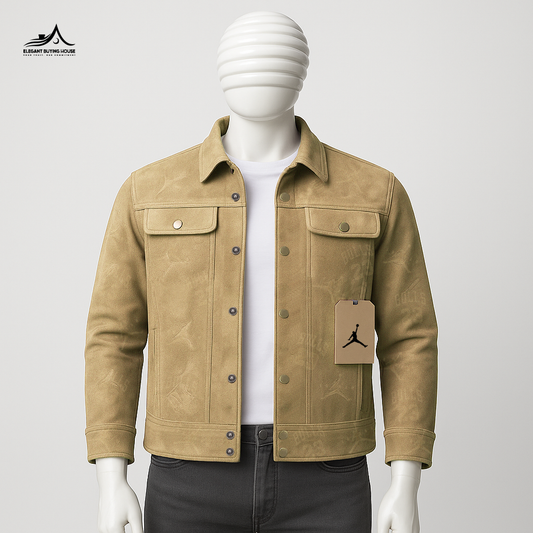 Premium Suede Finish Men’s Winter Jacket – Ultra Soft, Warm & Stylish| Code-SWP50