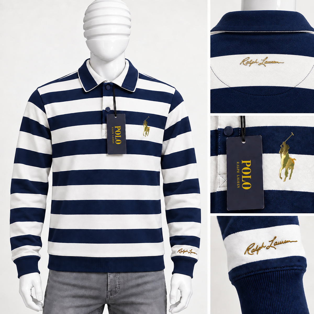 Classic Striped Sweatshirt | Code-WNT34