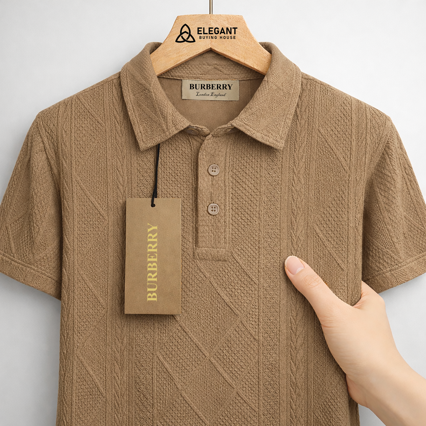 পুরুষদের জন্য ক্লাসিক টেক্সচার্ড পোলো শার্ট – আরামদায়ক এবং স্টাইলিশ ফিট | CD-MCP32