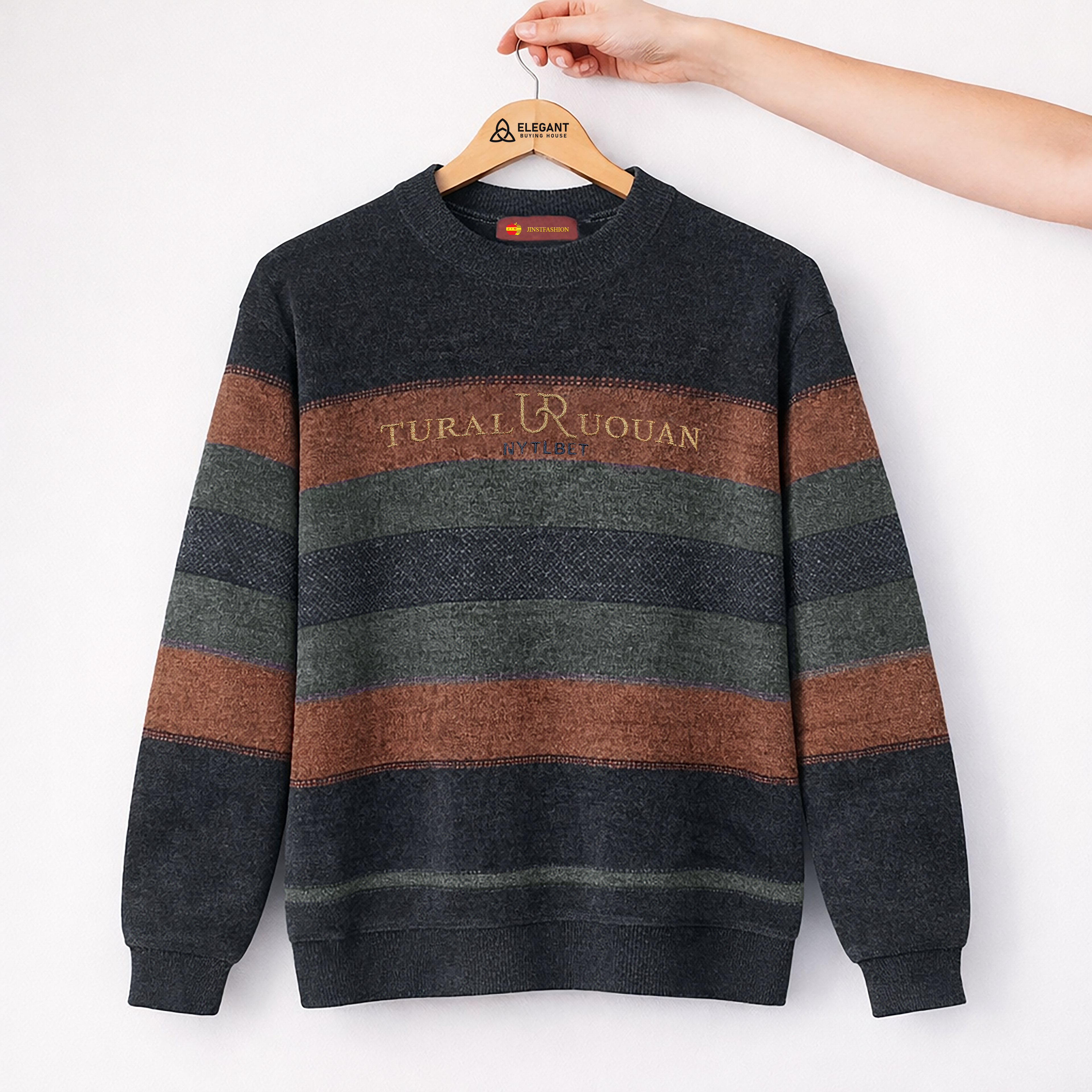 Imported Premium Color Block Crewneck Sweatshirt | Soft Fabric • Modern Casual Look| Code-SWP91