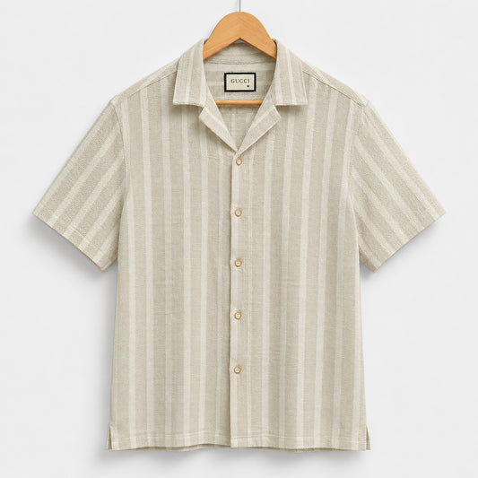 Minimal Stripe Comfort Half Shirt | CD-PSD5