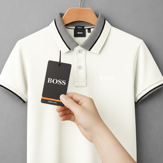 Classic Contrast Collar Polo T-Shirt | CD-PZ2