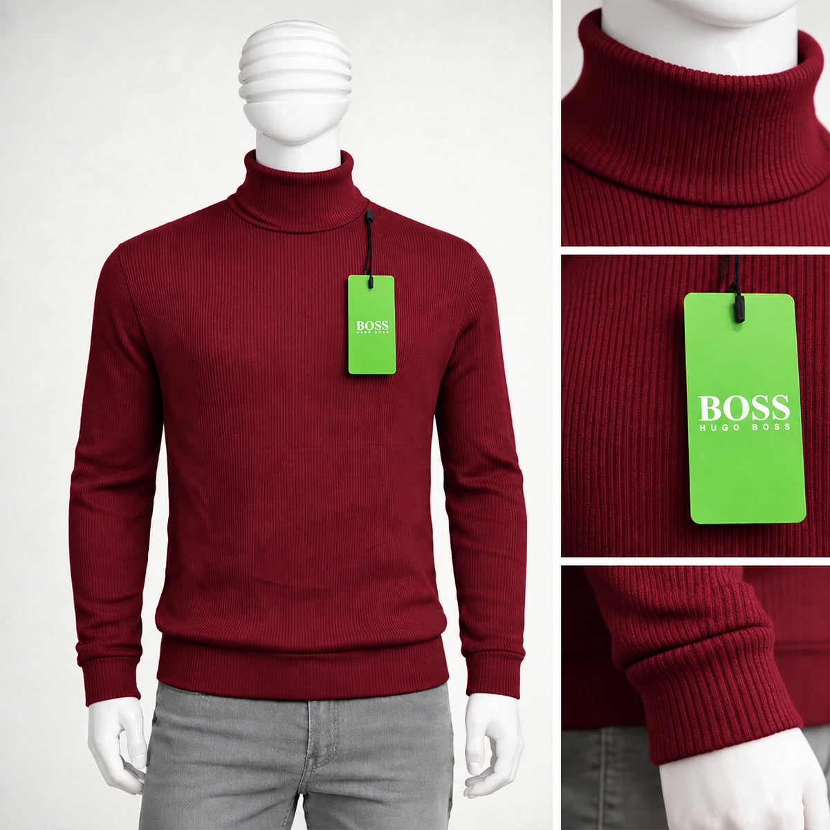 Men’s Classic High Neck Sweater | Code-WNT33