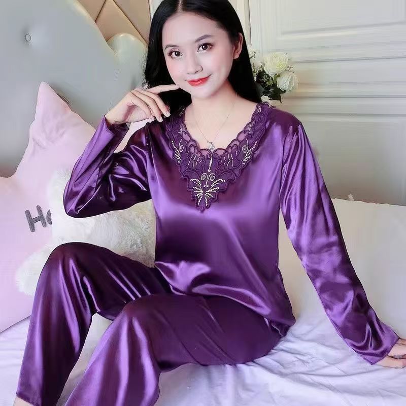 Korean Style Women's Summer Ice Silk Complete Home Wear CD-WCF85 (China To Bangladesh Home Delivery)