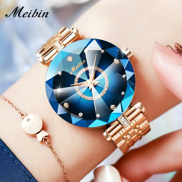 Meibin Women's Cross-Border Watch, Foreign Trade Hot-selling Quartz Watch, Fashion, Niche, High-end Women's Watch CD-WF1 (China To Bangladesh Home Delivery)