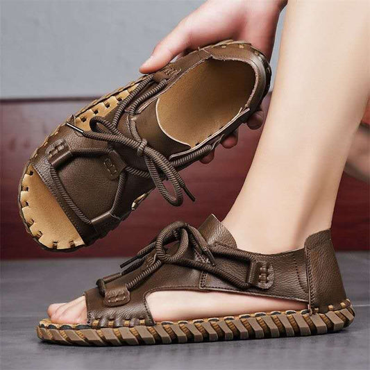 Roman leather fashionable soft sole sandals for men. CD-SN265 (China To Bangladesh Home Delivery)