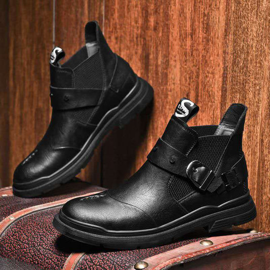 Export to Europe genuine leather men's boot. CD-SN270 (China To Bangladesh Home Delivery)