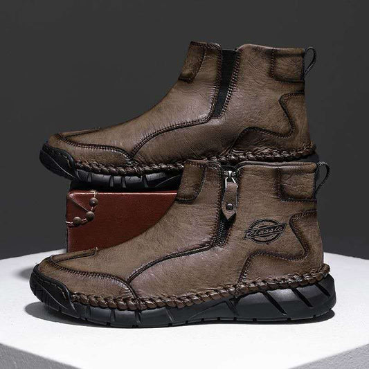 Export Italian  men's leather boots. CD-SN276 (China To Bangladesh Home Delivery)