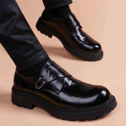 Genuine leather big head men's shoes. CD-SN281 (China To Bangladesh Home Delivery)