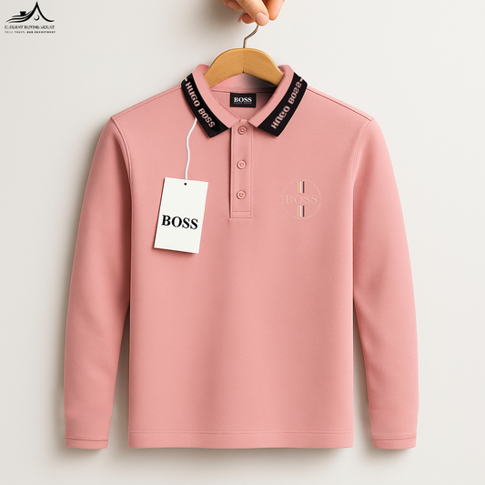 Men’s Premium Long Sleeve Polo Collection – Modern Fit, Elegant Colors| Code-SWP12