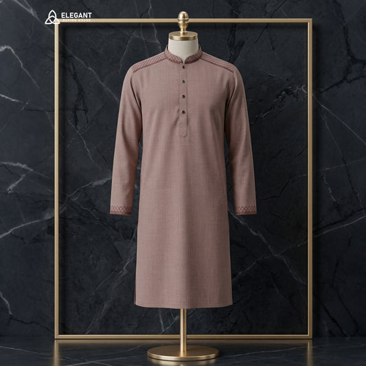 Refined Minimal Embroidered Panjabi for Smart Traditional Look | CD-PG66