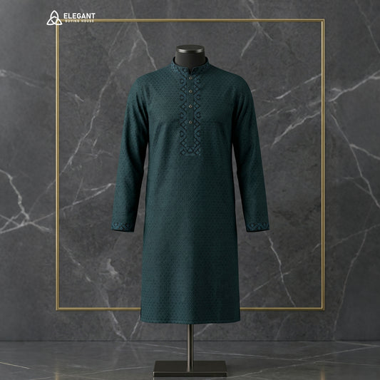 Signature Textured Embroidered Panjabi | CD-PG76
