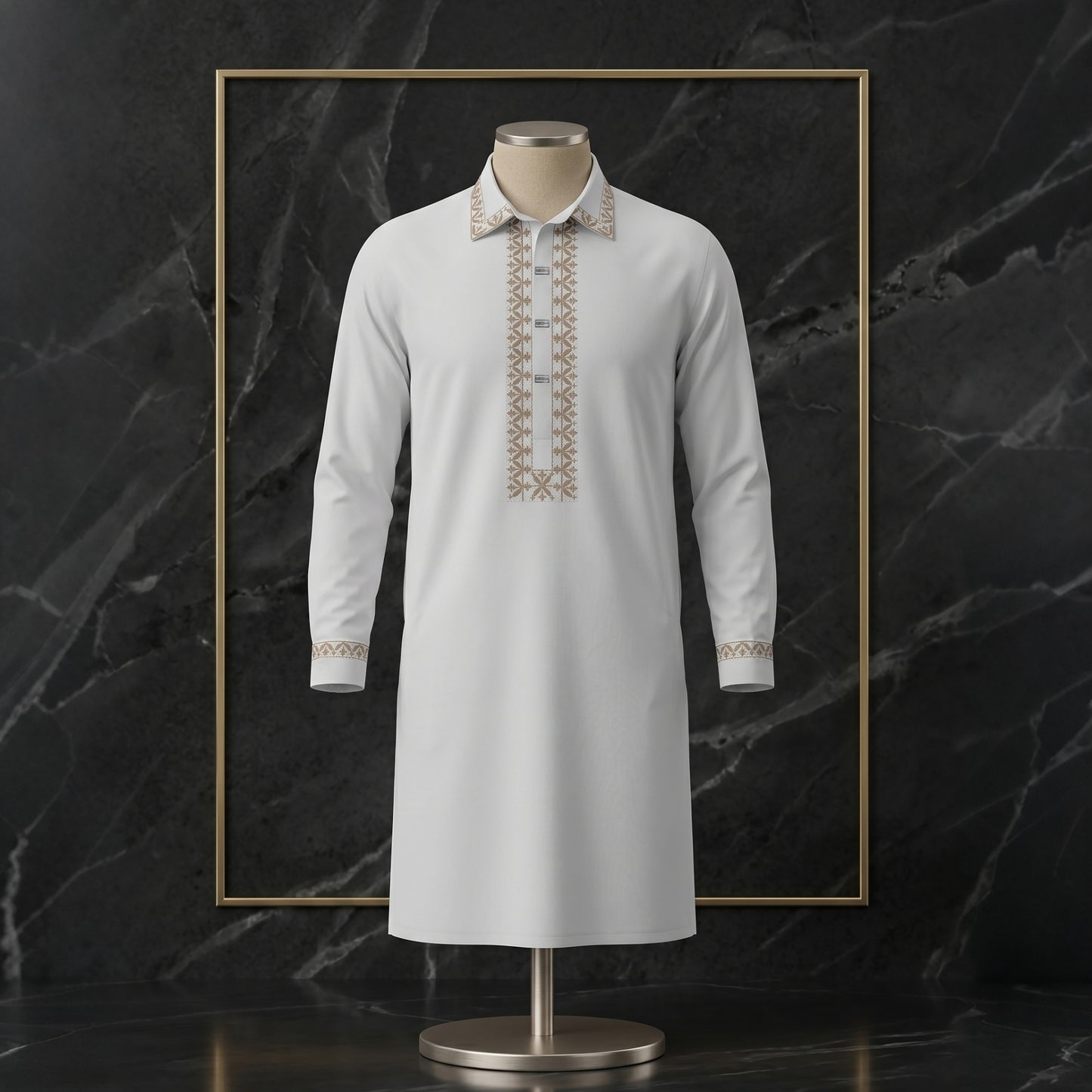 Classic Premium Embroidered Kabli for Refined Style | CD-PGK3