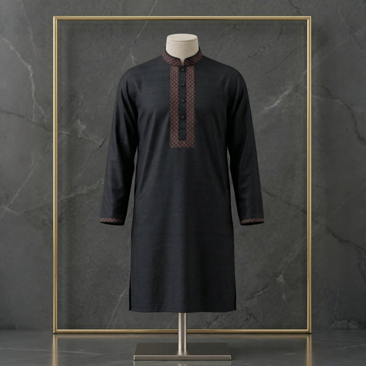 Contrast Embroidered Smart Panjabi for Men | CD-PG132