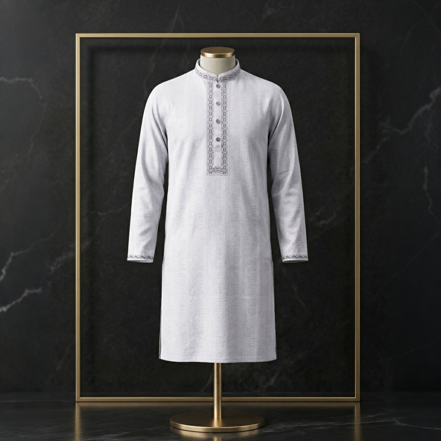 Refined Pattern Embroidered Panjabi for Men | CD-PG138