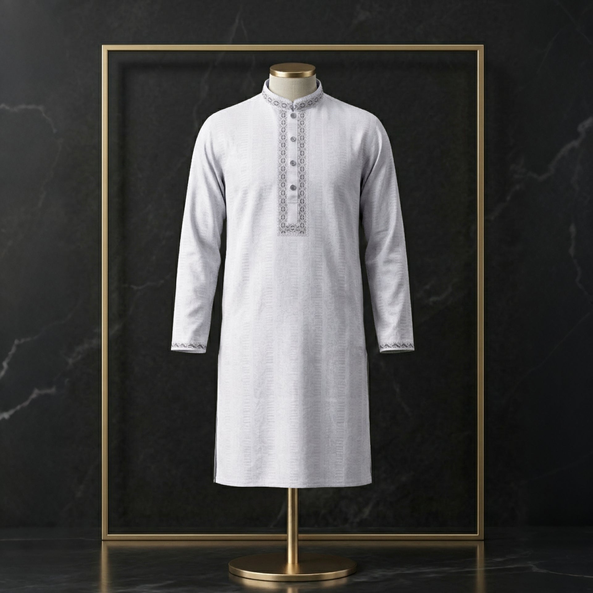 Refined Pattern Embroidered Panjabi for Men | CD-PG138
