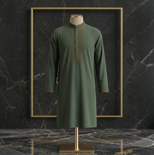 Heritage Embroidered Classic Panjabi | CD-PG155