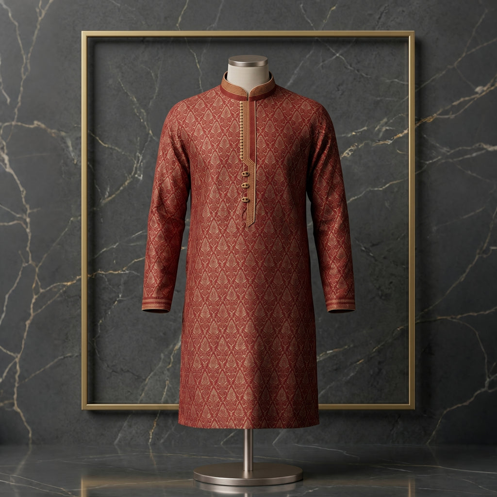 Luxury Textured Festive Panjabi for Men | CD-PG167